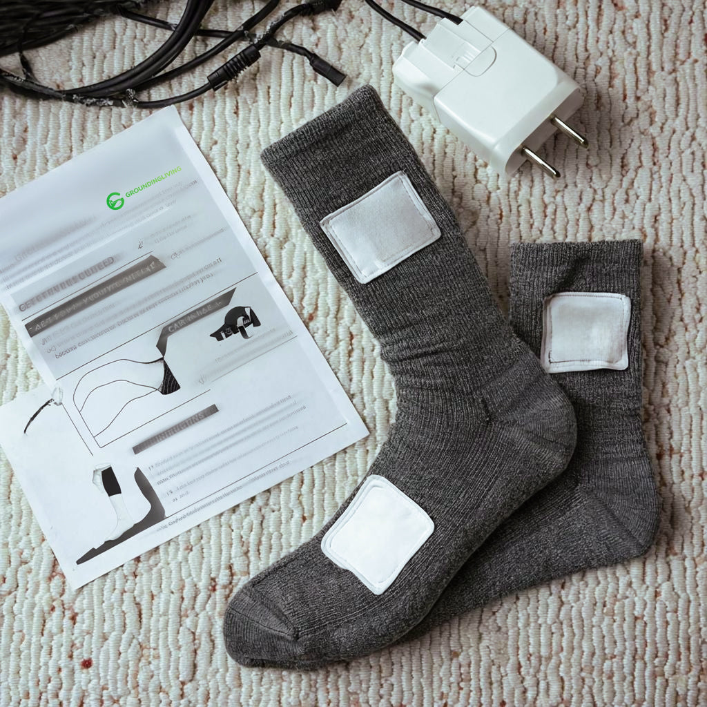 Grounding Socks Kit – Earthing Socks with Grounding Cord (Unisex)