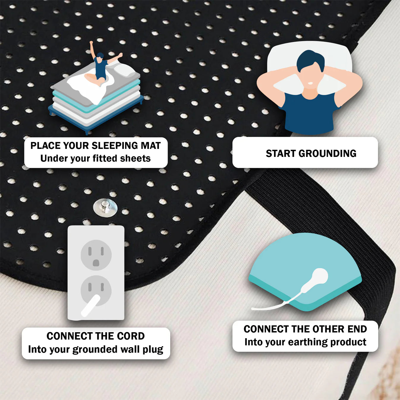 Grounding and Earthing Mat for Bed – Designed for Comfort and Wellness