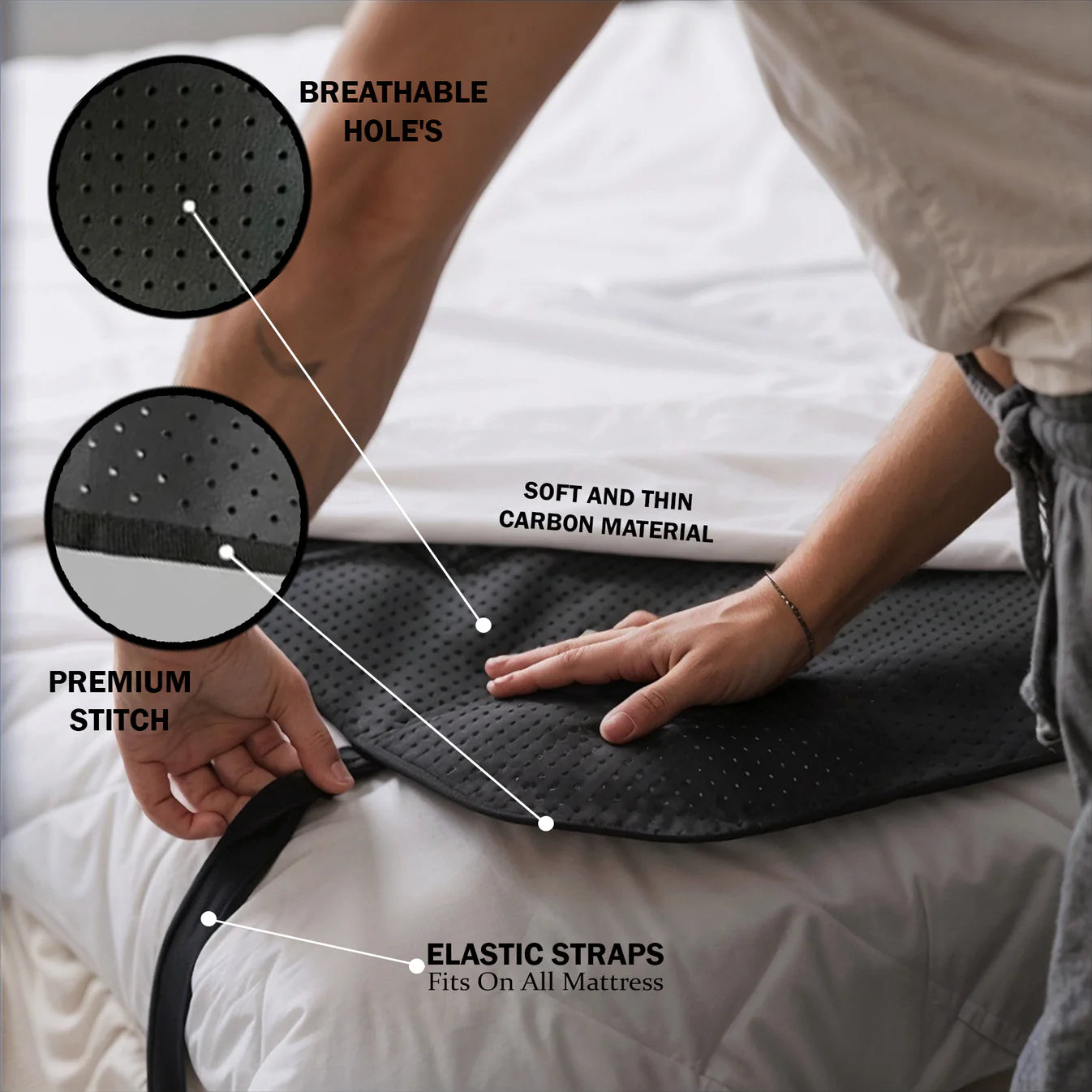 Grounding and Earthing Mat for Bed – Designed for Comfort and Wellness